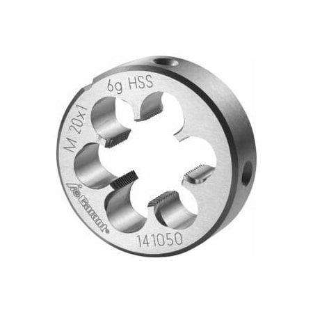 Garant M20X1 HSS Round Die, Closed/Pre-Slit Form 141050 20X1